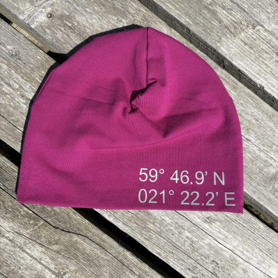 Utö heijastava trikoopipo, fuksia 