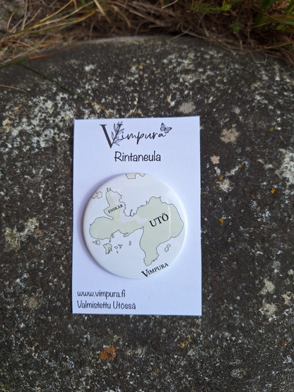 Utö kartta rintaneula