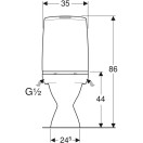WC-ISTUIN IDO GLOW 63 (S-LUKKO) 5650201 IKR