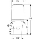 WC-ISTUIN IDO GLOW 64 (PIILO P-LUKKO) 5650202 IKR