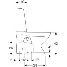 WC-ISTUIN IDO GLOW 63 (S-LUKKO) 5650208 OIK. POISTOPUTKILIITÄNNÄLLÄ