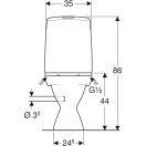 WC-ISTUIN IDO GLOW 63 (S-LUKKO) 5650207 VAS. POISTOPUTKILIITÄNNÄLLÄ