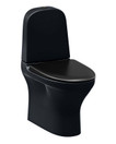 WC-ISTUIN GUSTAVSBERG 8300HF ESTETIC EBONY MUSTA SC/QR KANNELLA