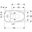 WC-istuin IDO Seven D 13 (S-lukko) iso jalka