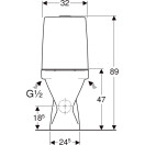 WC-istuin IDO Seven D 11 (P-lukko) Korkea