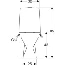 WC-istuin IDO Seven D 10 (S-lukko) IKR 1-T