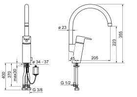 KEITTIÖHANA ORAS 2839F CUBISTA PKV -POISTUVA TUOTE-