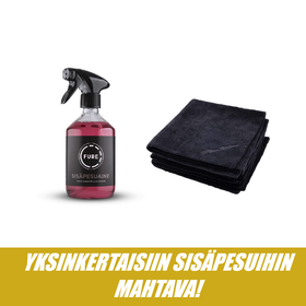 Fure sisäpesuaine 500 ml +  Mikrokuituliina setti 5kpl MaxShine Microfiber All Purpose Towels