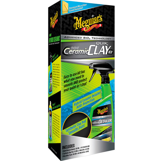Puhdistussavi-setti Meguiars Hybrid Ceramic Quik Clay Kit