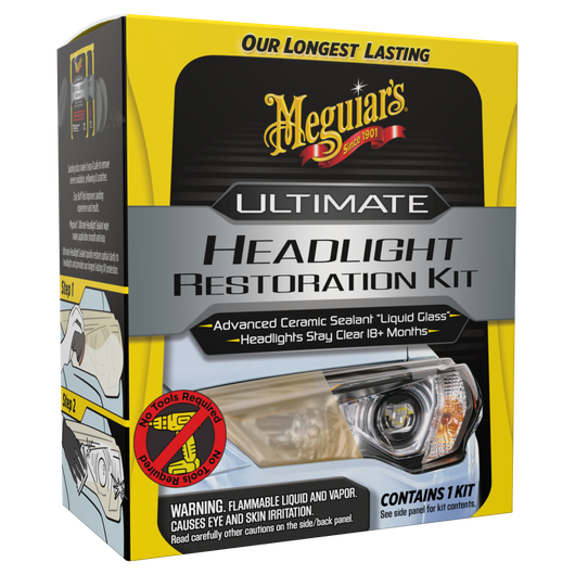 Valoumpioiden kunnostussarja Meguiars Ultimate headlight restoration kit