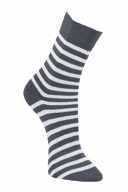 Raidallinen puuvillasukka