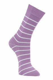 Kapearaitainen puuvillasukka