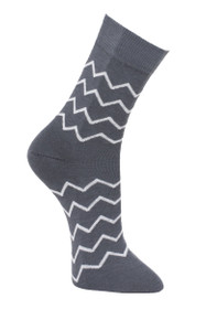 Siksakki-puuvillasukka