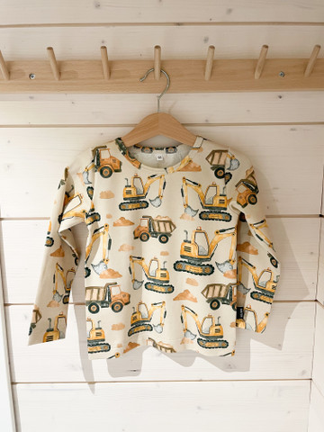 Trikoopaita - Kaivurit, koko 98.