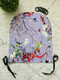 Vaunuverho - Birds lila n.40x50