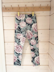 Leggingsit Pionit - Murrettu minttu, koko 110/116