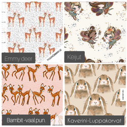 Trikoopeitto -TILAUSTUOTE, Eläimet -erilaisia