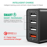 CMD Pikalaturi 4xUSB, 30W QC3.0 IPhone, Samsung, Huawei