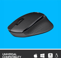 Logitech M330 Silent Plus -hiiri, musta