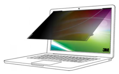 3M BRIGHT SCREEN -TIETOSUOJAKALVO KANNETTAVALLE 13.3
