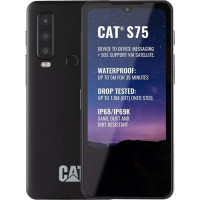 Cat S75 -iskunkestävä IP68 puhelin, 128/6 Gt, musta