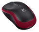 LOGITECH M185 - Hiiri - optinen - langaton - 2.4 GHz - punainen