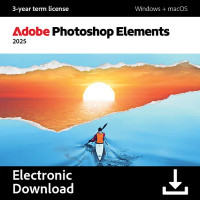 Adobe Photoshop Elements 2025 - Windows / Mac -kuvankäsittelyohjelma, ESD - sähköinen lisenssi