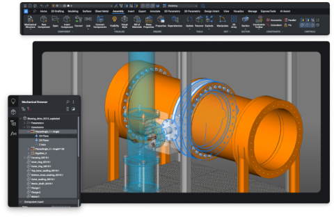 BricsCAD Mechanical  - 3D CAD-suunnitteluohjelmisto 12kk - sähköinen lisenssi
