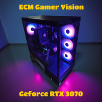 Nopeimmalle: ECM Gamer RTX 3070 Vision Glass RGB R5/16Gt W11P