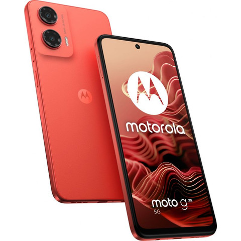 Nopeimmalle: Motorola Moto G35 5G 8/128 Gt -puhelin, punainen