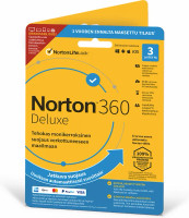 Norton 360 Deluxe - 25 Gt - 3 laitetta / 12 kk -tietoturvaohjelmisto