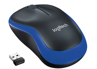 LOGITECH M185 - Hiiri - optinen - langaton - 2.4 GHz - sininen