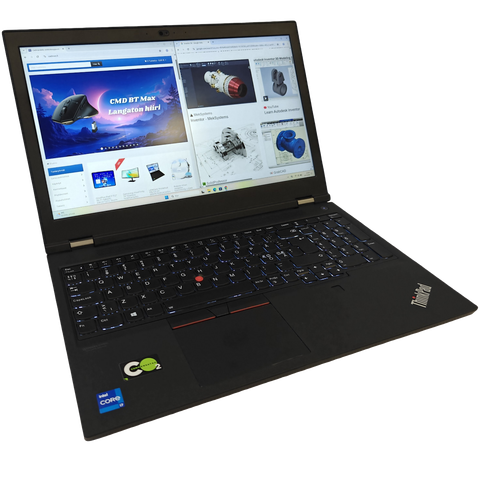 Nopeimmalle - Thinkpad P15 gen2 I7-11800H 32Gt RTX A3000 512Gt W11Pro