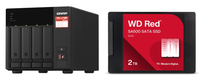 QNAP TS-473A-8G - verkkolevypalvelin + 2x2TB SSD NAS