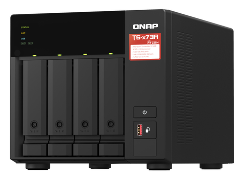 QNAP TS-473A-8G - verkkolevypalvelin + 2x2TB SSD NAS