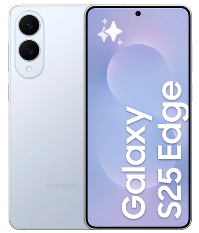 Samsung Galaxy S25 Edge 5G puhelin, 256/12 Gt, Titanium Icyblue
