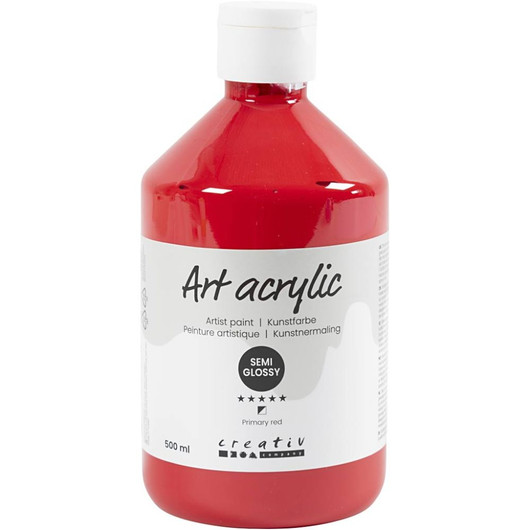 Pigment Art School 500 ml, primary red