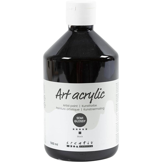 Pigment Art School 500 ml, musta