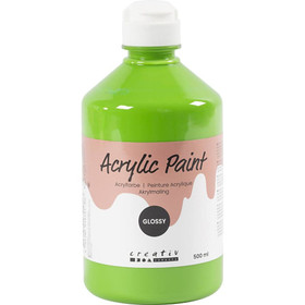 A'color Glossy akryylimaali 500 ml, light green