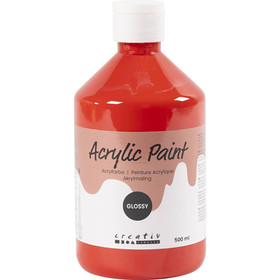 A'color Glossy akryylimaali 500 ml, red