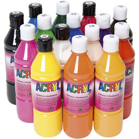 Acryl Fantasy colour akryylimaali 500 ml, musta