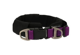 Dogman Emmi kaulapanta pistolukolla, pehmustettu, 35 mmx40-68 cm, musta-violetti