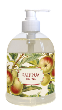 Nestemäinen saippua pumppupullossa 500 ml, omena