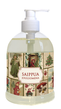 Nestemäinen saippua pumppupullossa 500 ml, jouluomena