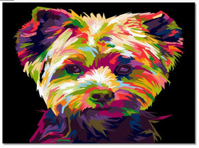 Matto 40x60 cm, terrieri, värikäs