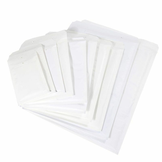 Kuplapussi, 220 x 265 mm, valkoinen