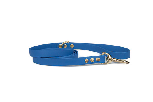 BioThane talutin 13 mm, 180 cm, kullanvärinen pistoolilukko, blue sky 