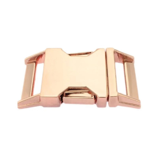 Bio Thane pistolukkopanta 25 mmx50-65 cm, ruusukullan väriset metalliosat, valkea 