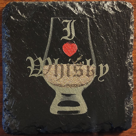 Liuskekivilasinalunen - I Love Whisky