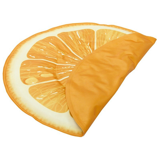 Foxy Fur Viilennysalusta pyöreä 40 cm, appelsiini 